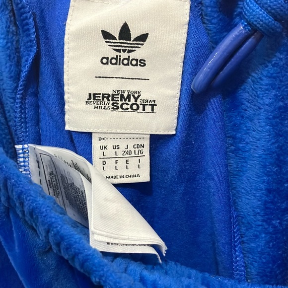 Adidas x Jeremy Scott Velour Tracksuit Terrycloth Sweatsuit Warmup Exercise Suit - Picture 9 of 16